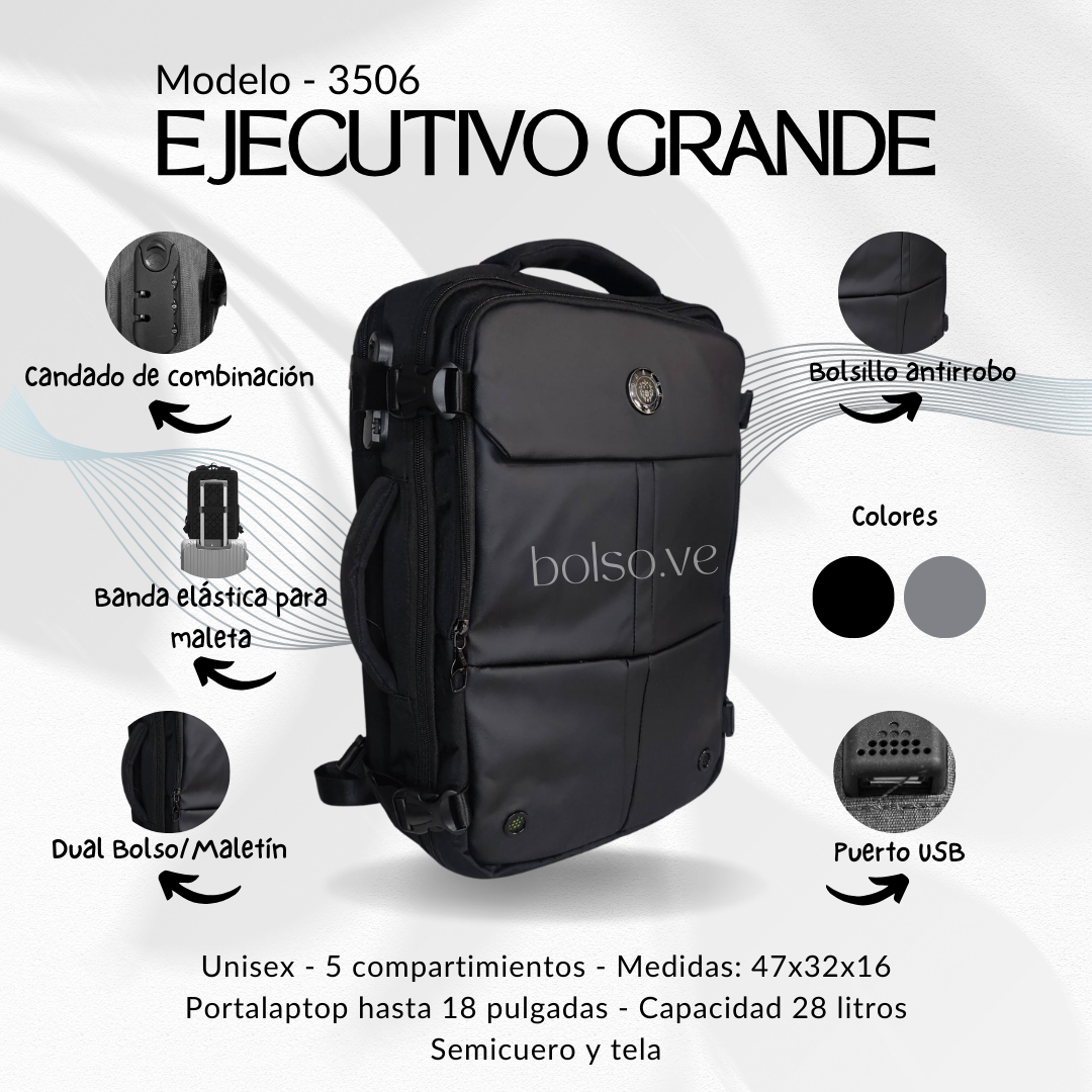 Bolso Ponasoo Ejecutivo Grande 3506