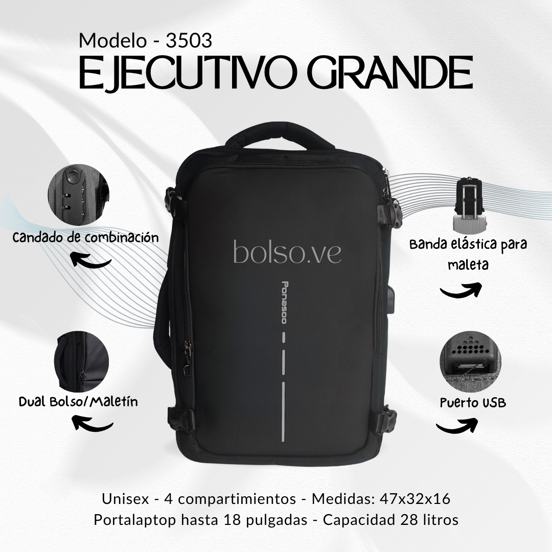 Bolso Ponasoo Ejecutivo Grande 3503