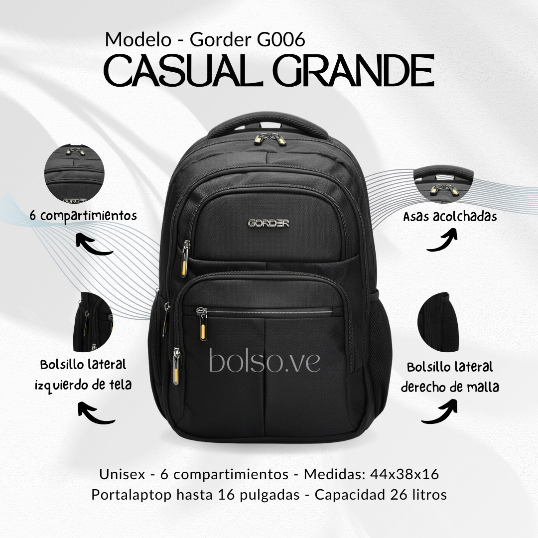 Bolso Gorder Casual Grande G006