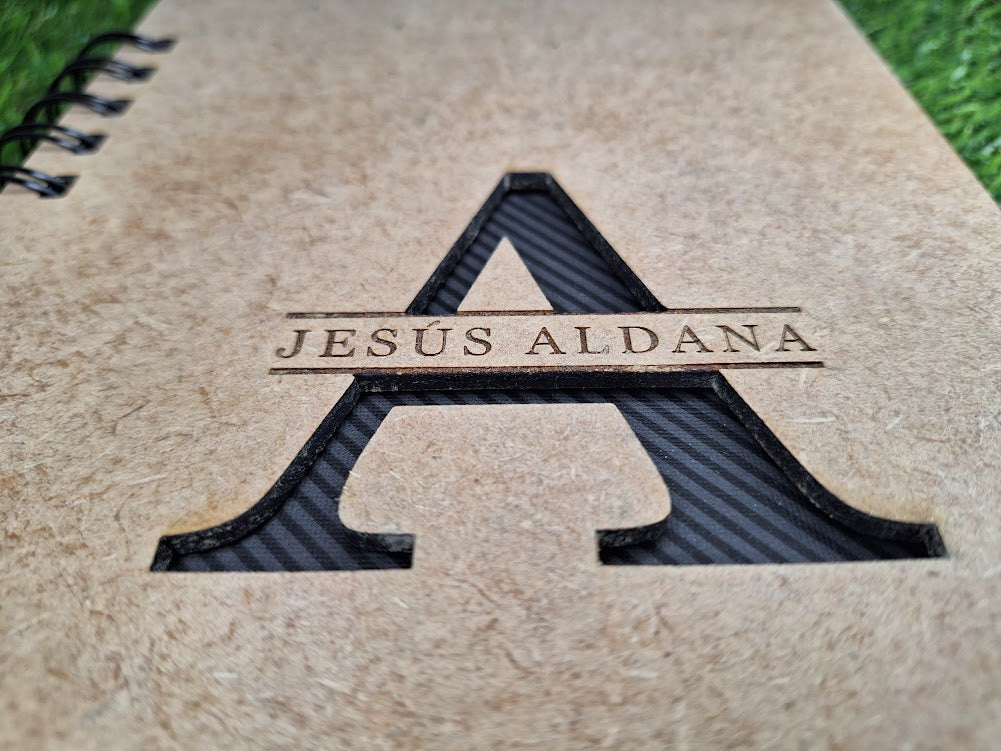 Libreta MDF Media carta personalizada