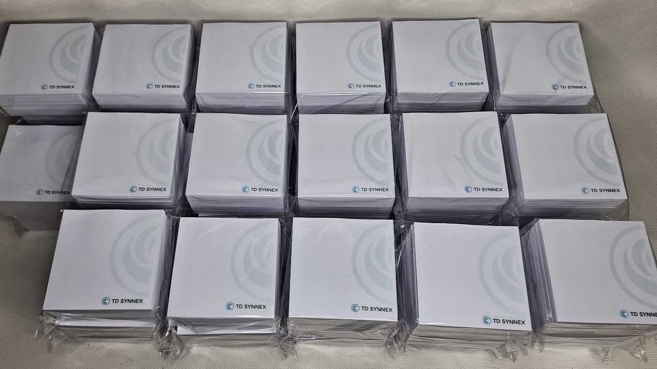 250 Hojas personalizadas para recargar tacos de anotaciones 9x9cm