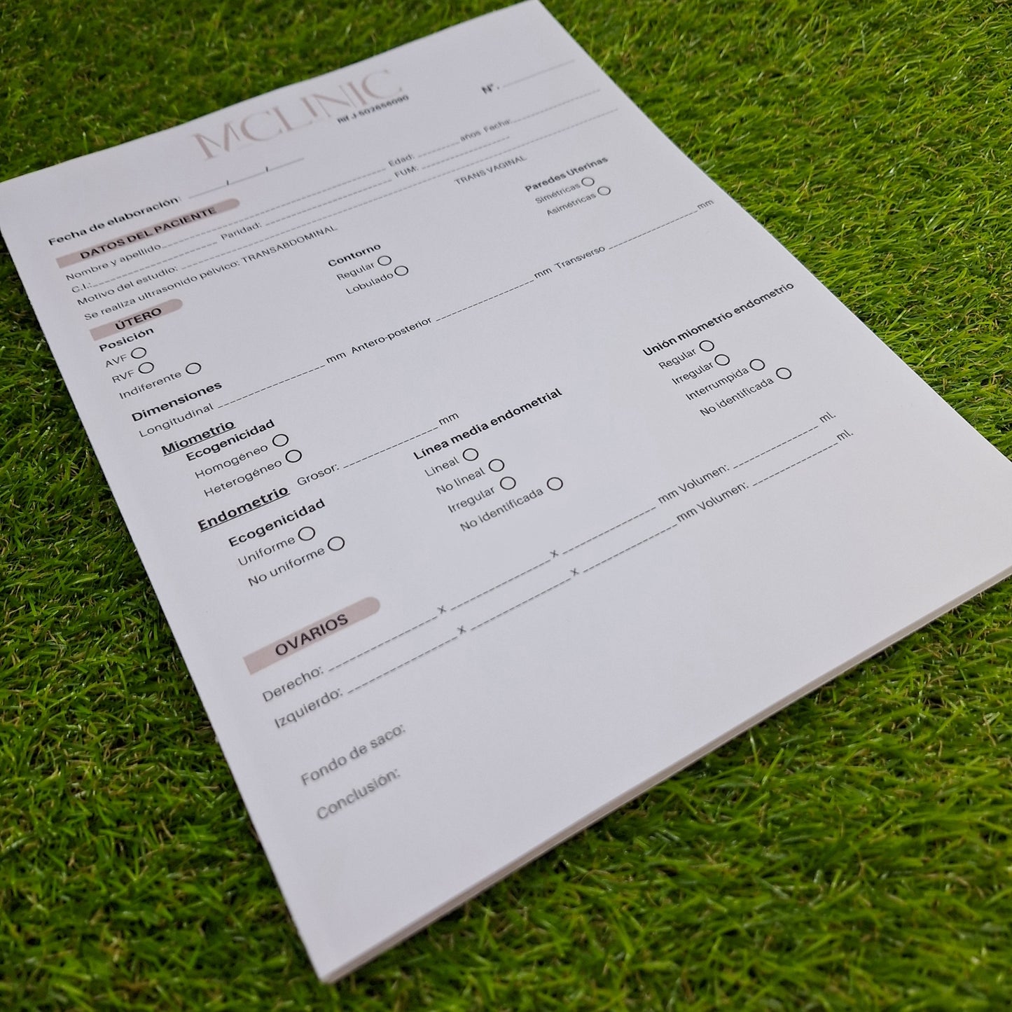 Tacos de anotaciones tamaño carta