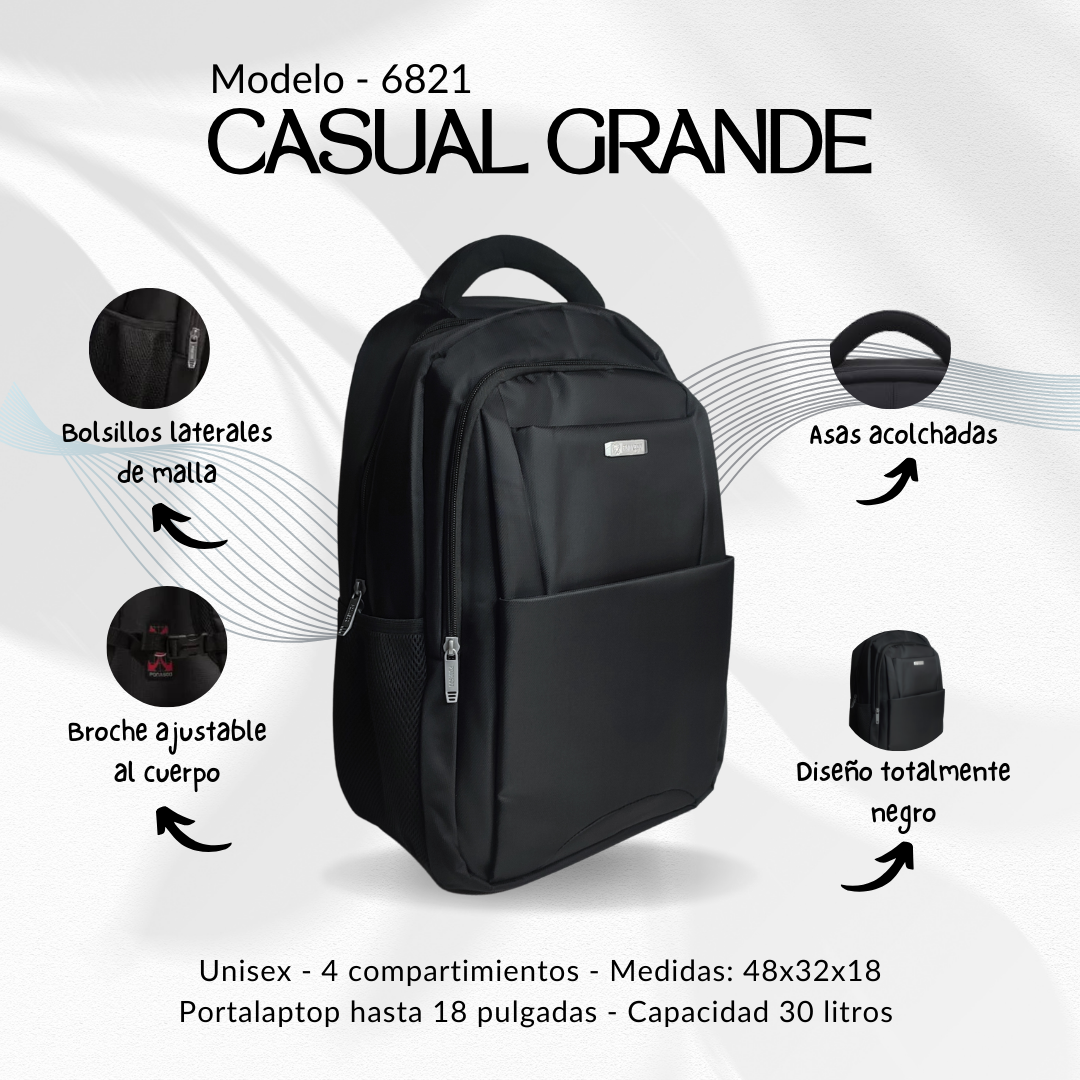 Bolso Ponasoo Casual Grande 6821