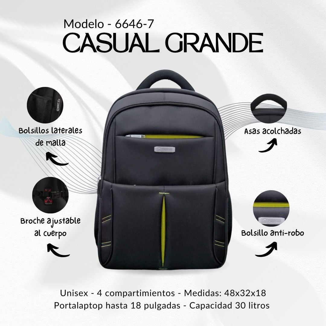 Bolso Ponasoo Casual Grande 6646-7