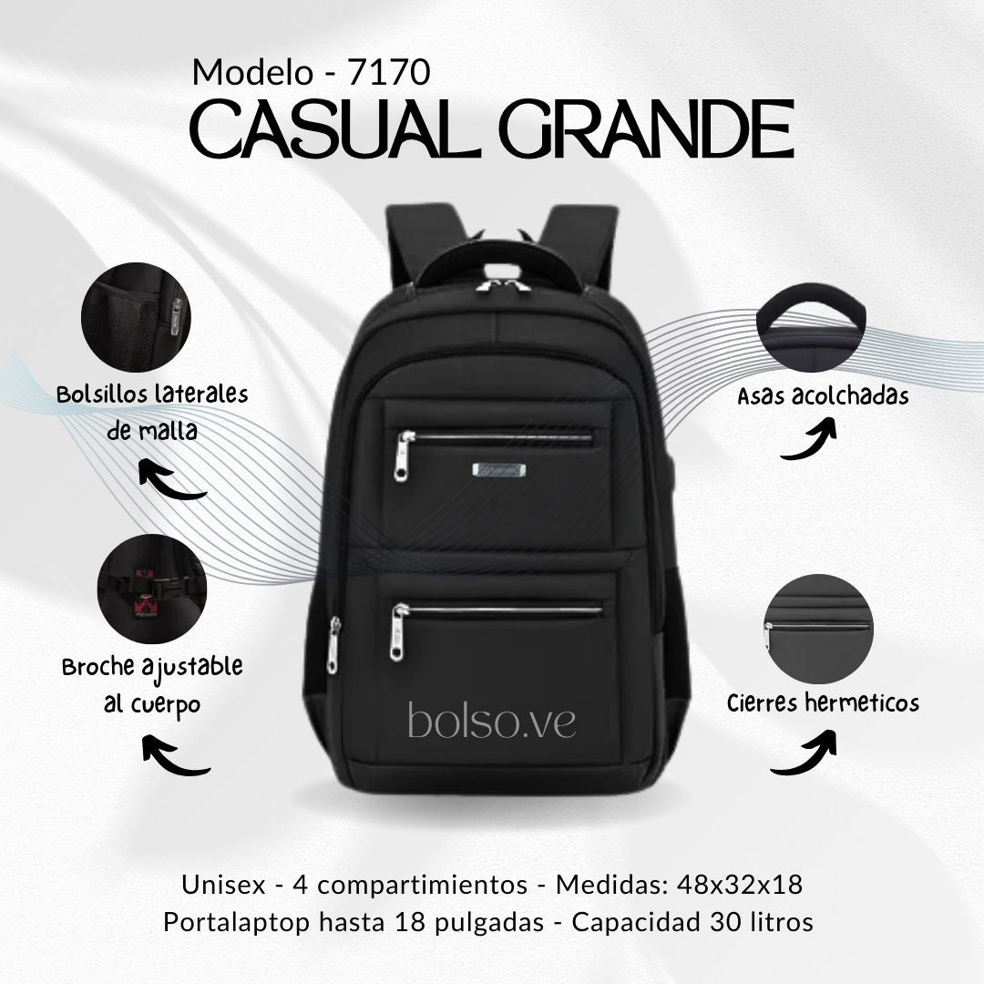 Bolso Ponasoo Casual Grande 7170