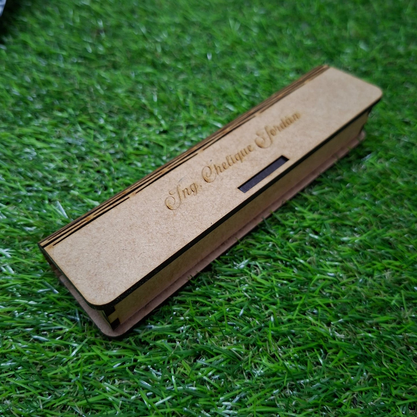 Caja MDF para lapiceros grabada a laser