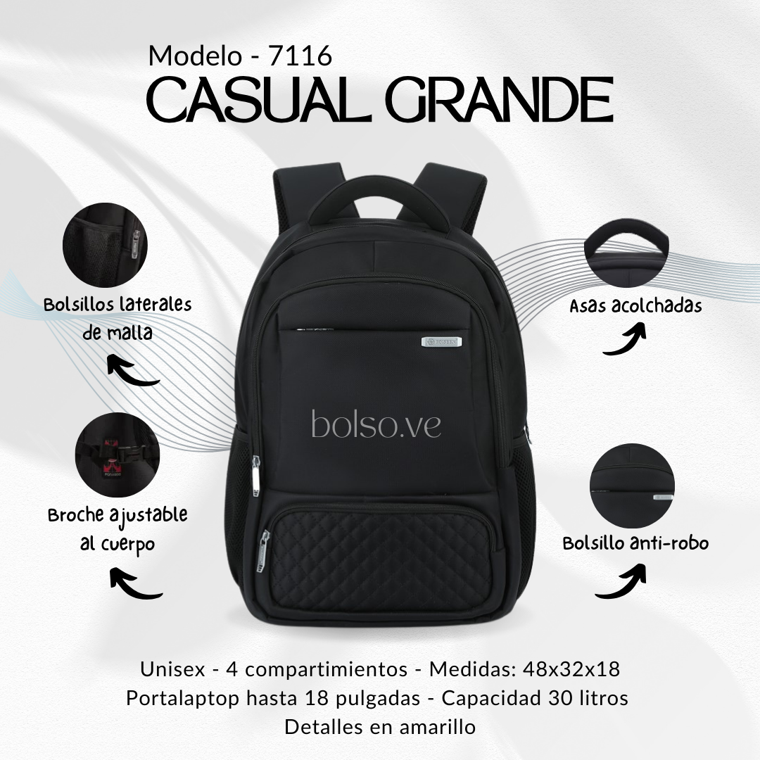 Bolso Ponasoo Casual Grande 7116