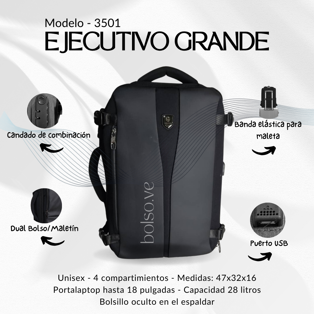 Bolso Ponasoo Ejecutivo Grande 3501