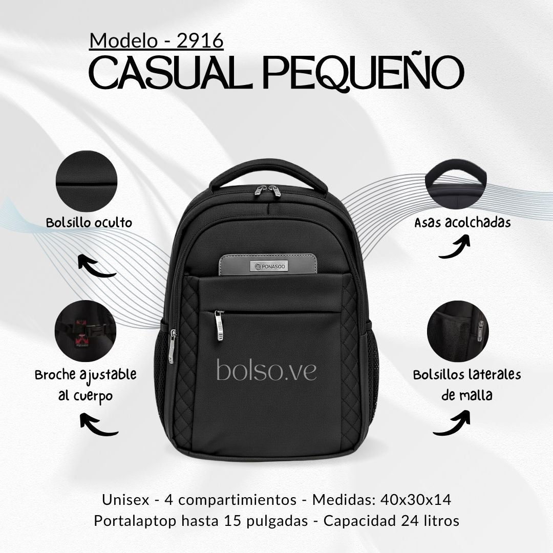 Bolso Ponasoo Casual Pequeño 2916