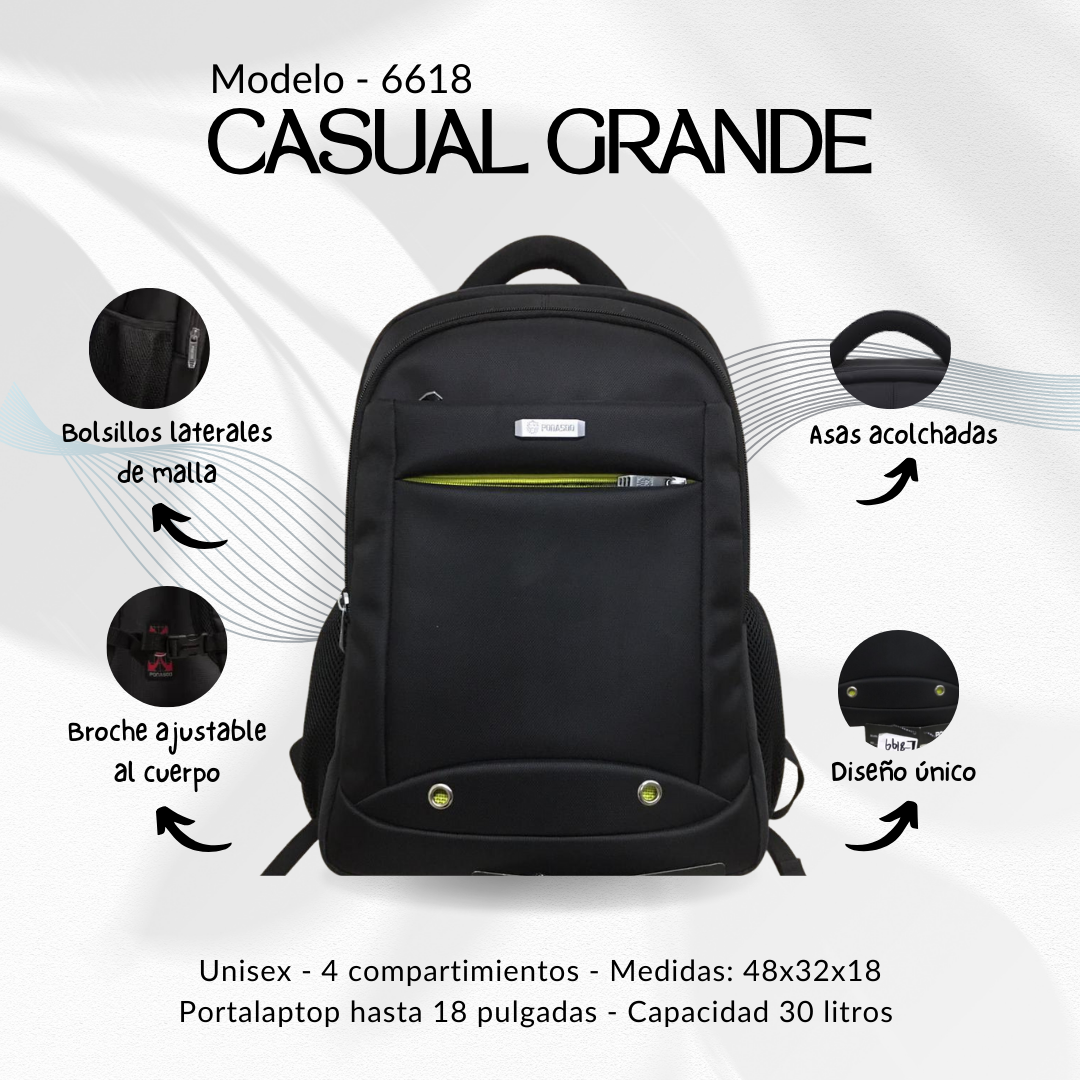 Bolso Ponasoo Casual Grande 6618