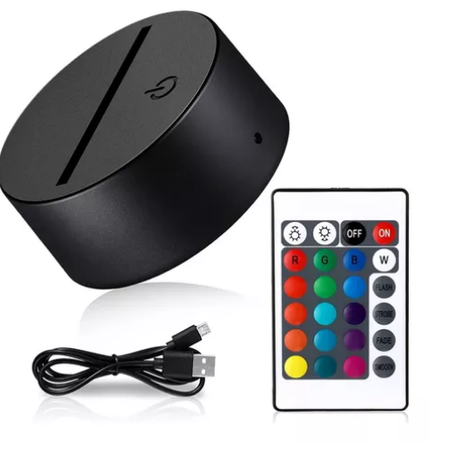 Base para lampara led 7 colores