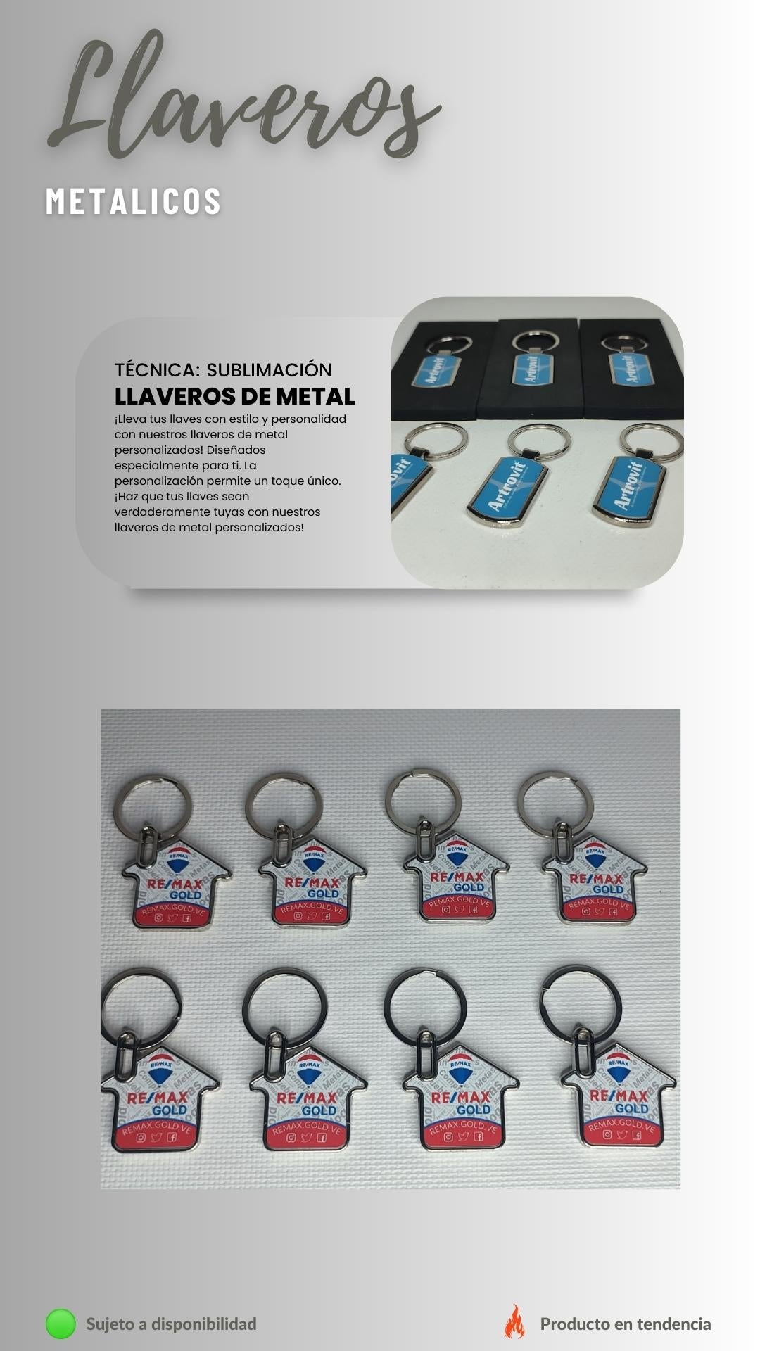Llaveros de metal personalizados