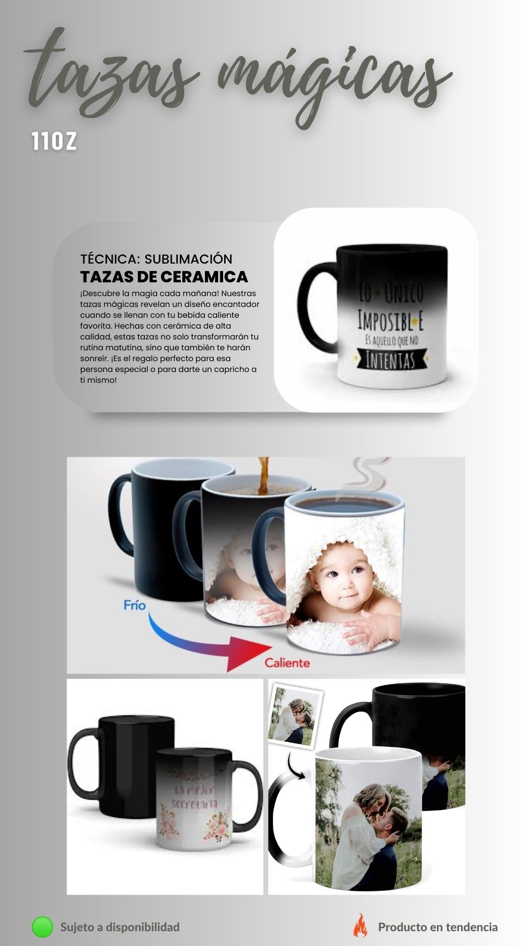 Tazas mágicas 11oz personalizadas