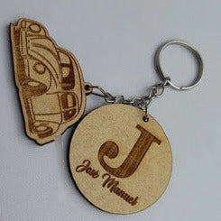 Llaveros de madera personalizados