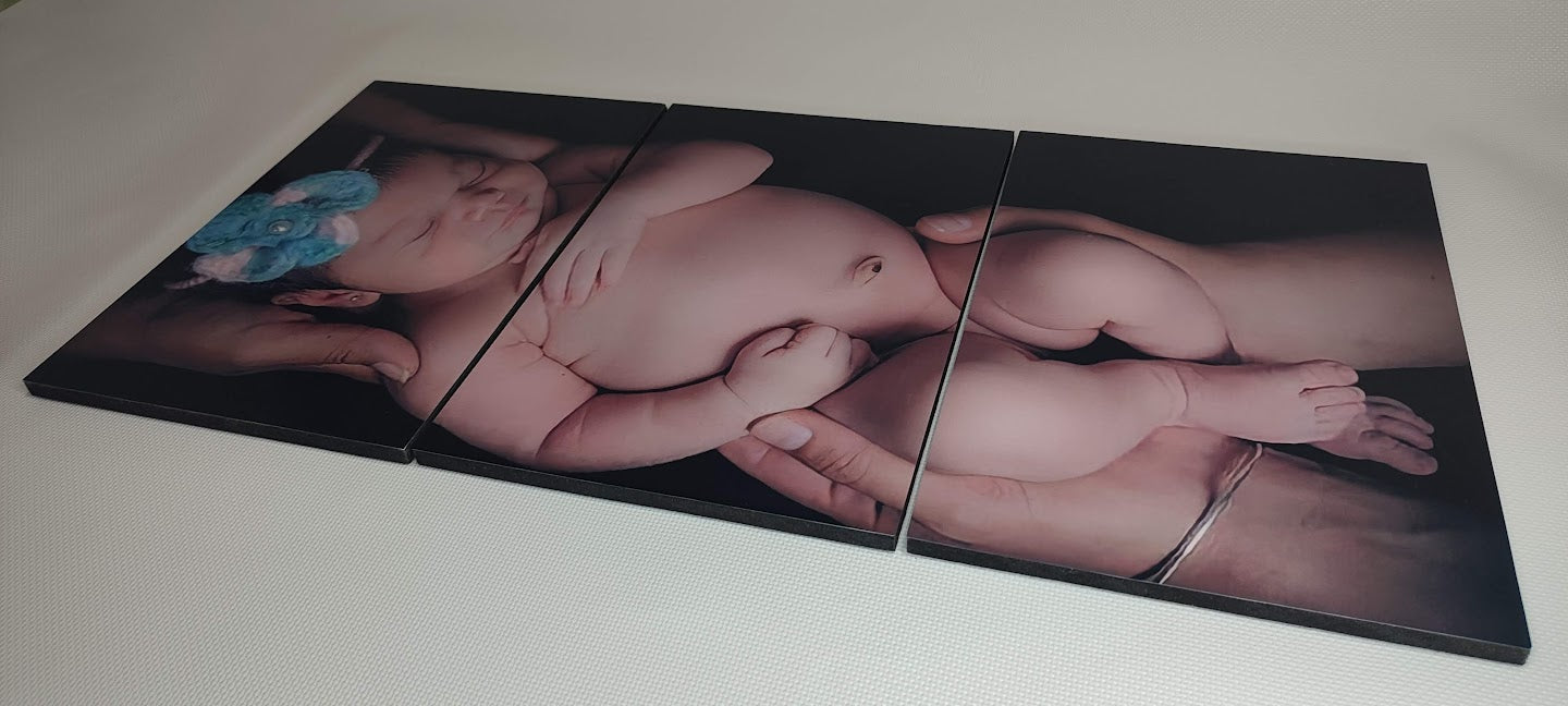 Cuadro triple compuesto 60x30cm
