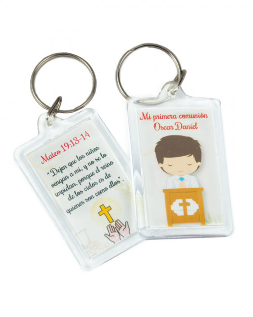 Llaveros de acrilico reversibles personalizados