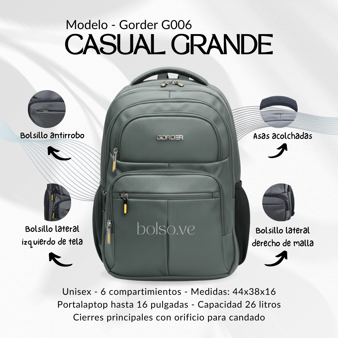 Bolso Gorder Casual Grande G006
