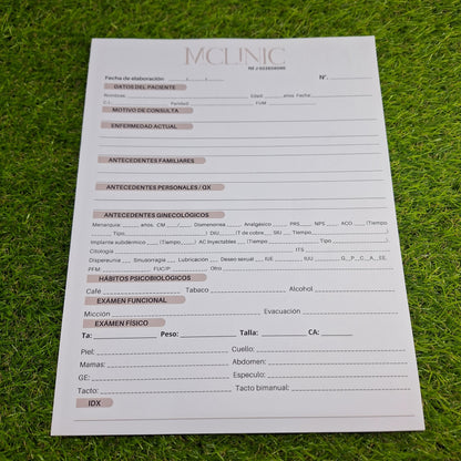 Tacos de anotaciones tamaño carta