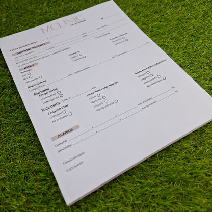 Tacos de anotaciones tamaño carta