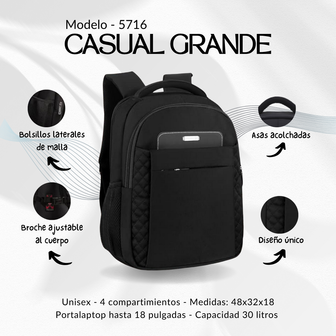 Bolso Ponasoo Casual Grande 5716
