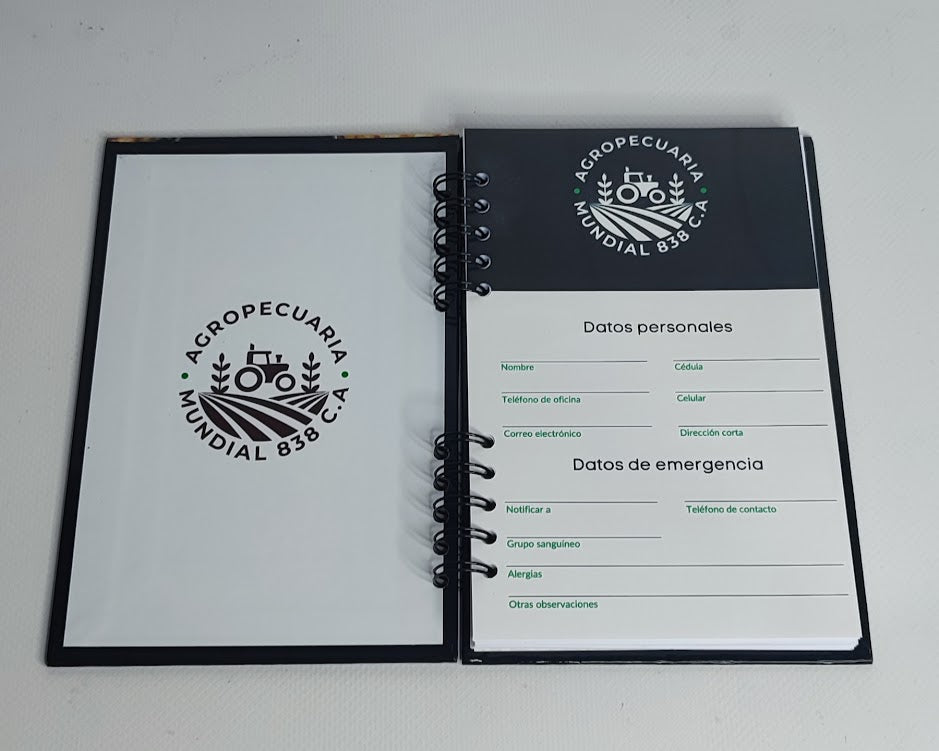 Libreta de anotaciones (Media Carta) personalizada