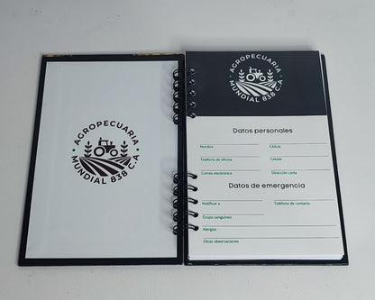 Libreta de anotaciones (Media Carta) personalizada