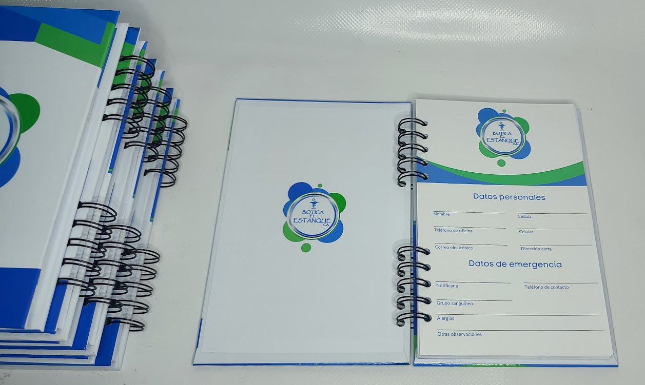 Libreta de anotaciones (Media Carta) personalizada