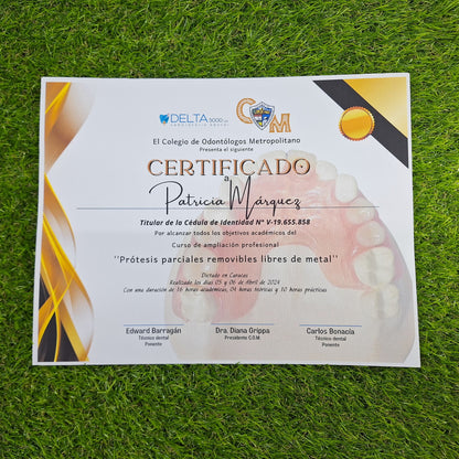 Certificados en cartulina de hilo full color